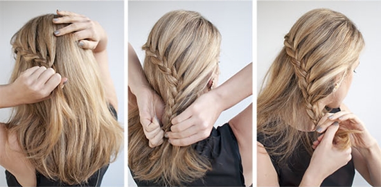How to make an evening hairstyle for a medium length hair