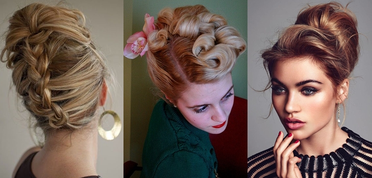 How to make a high hairstyle at the prom
