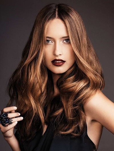 Coloring on dark hair