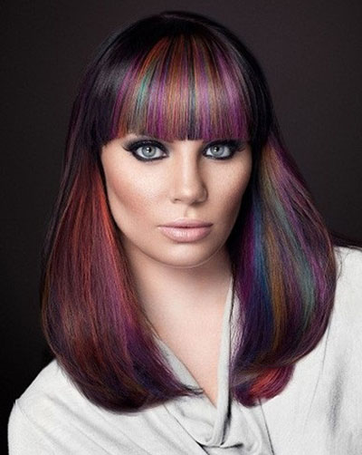 Coloring on dark hair