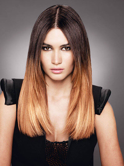 Coloring on dark hair