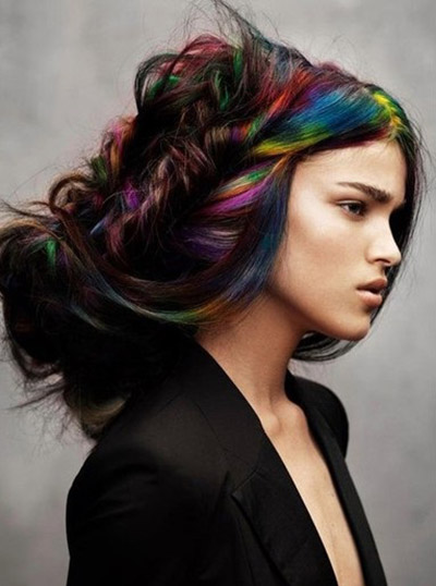 Coloring on dark hair