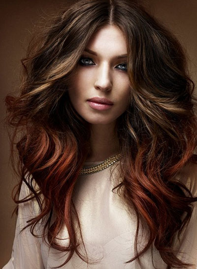 Coloring on dark hair