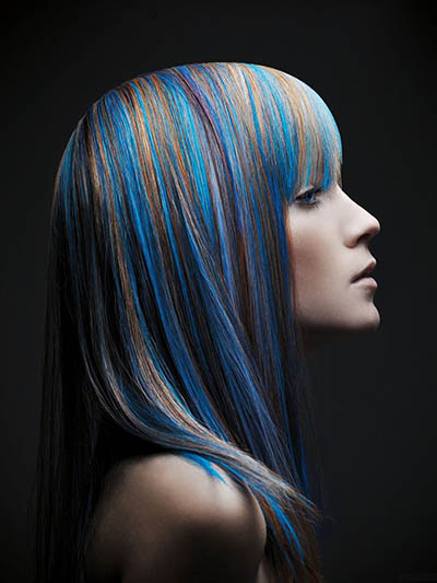 Coloring on dark hair