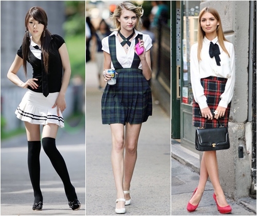 Beautiful school uniform on last call