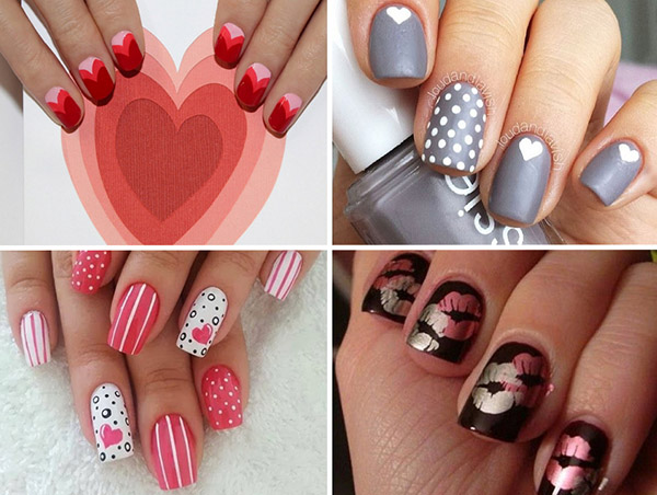 Love is ...: ideas of a beautiful manicure for Valentine's Day