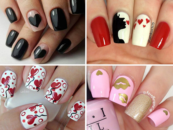 Love is ...: ideas of a beautiful manicure for Valentine's Day