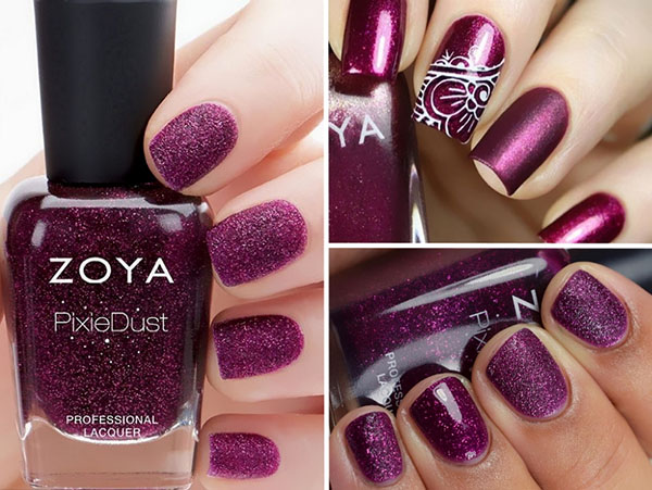 The best New Year's nail art with varnishes Zoya Enchanted