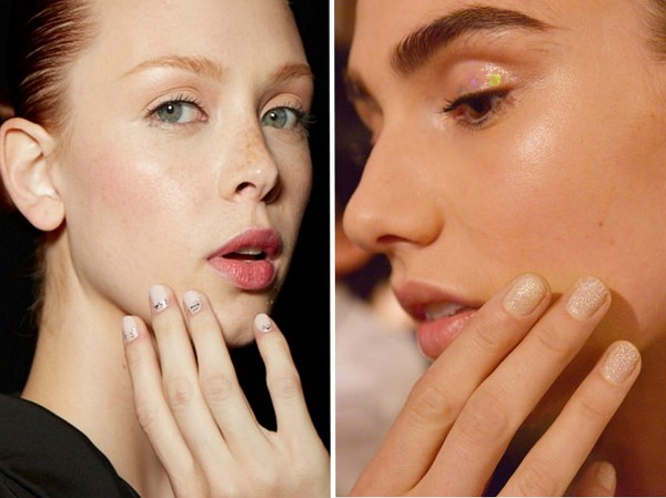 Manicure with glitter - summer trend-2016