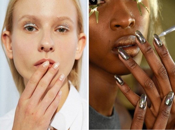 Manicure with glitter - summer trend-2016