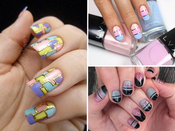 Manicure сolor block - September trend-2016