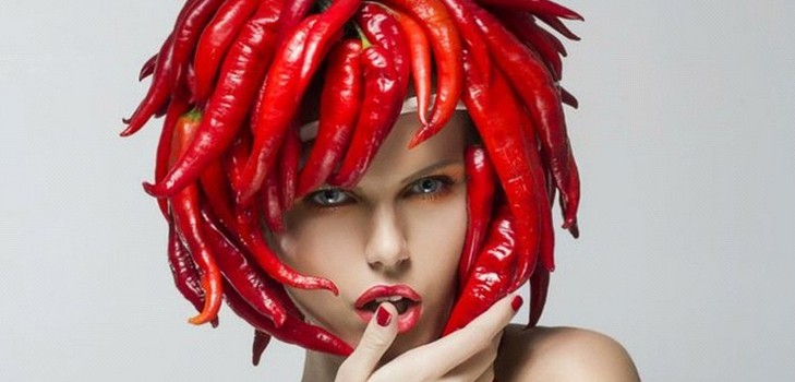 Mask for hair with pepper 