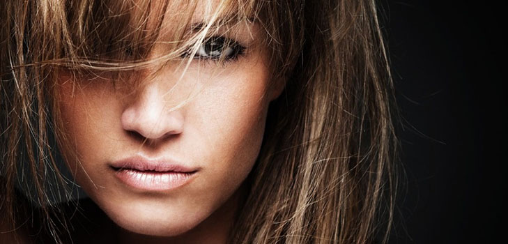 Highlighting on fair-haired hair
