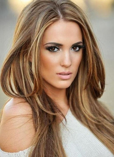 Highlighting on fair-haired hair