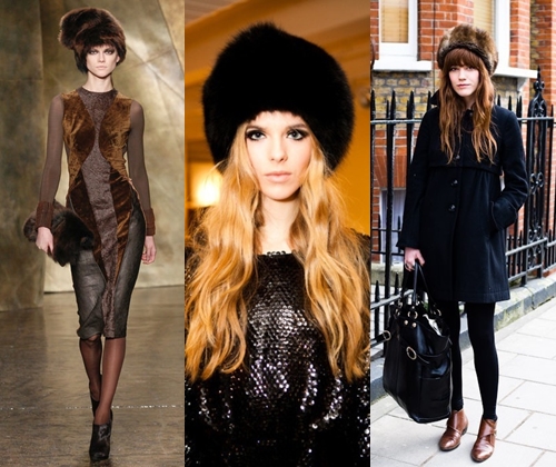 Fashionable fur hats in winter 2014: photos of the most fashionable female fur hats of 2014 