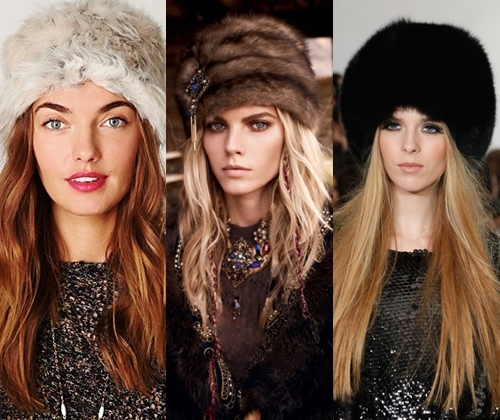 Fashionable fur hats in winter 2014: photos of the most fashionable female fur hats of 2014 