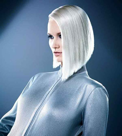 Asymmetric haircuts for medium length hair