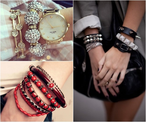 Fashionable women's bracelets spring-summer 2013, photo