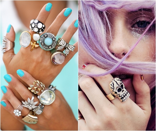 Fashionable rings spring-summer 2013
