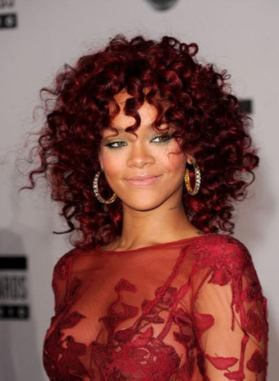 The last trend is hot, red shades in the hair