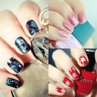 Fashionable manicure winter 2013