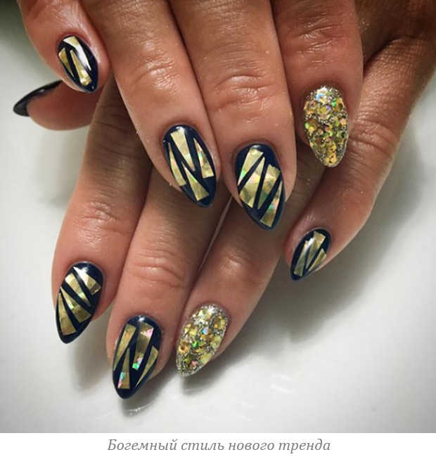 Trend glass manicure