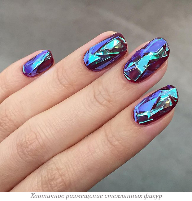 Trend glass manicure