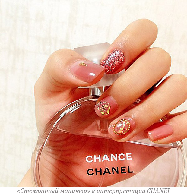 Trend glass manicure