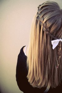 New Year's hair with braids New Year's hair with braids