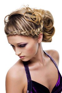 New Year's hair with braids New Year's hair with braids