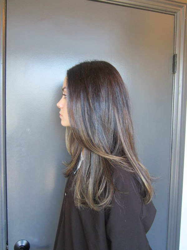 Ashy hair color