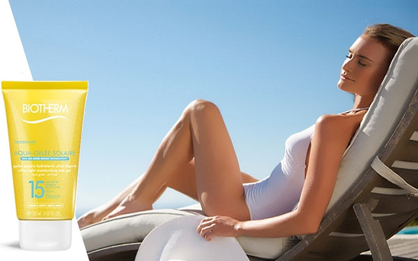 Biotherm Aqua-Gelée Solaire beach line for velvety skin