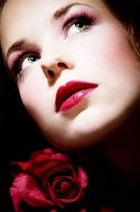 Festive make-up for Valentine's Day Festive make-up for Valentine's Day