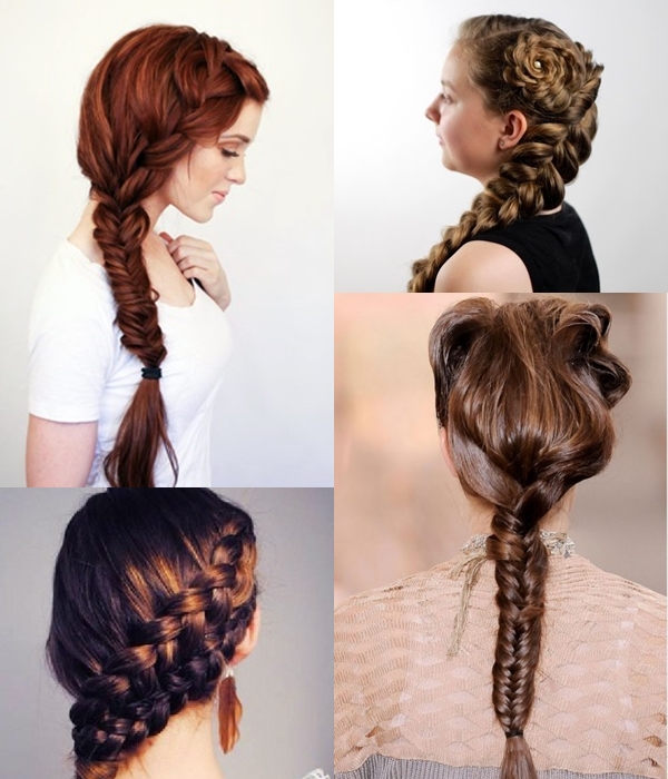 Hairstyles for long hair at home