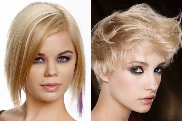 Hairstyles on the prom: short hair