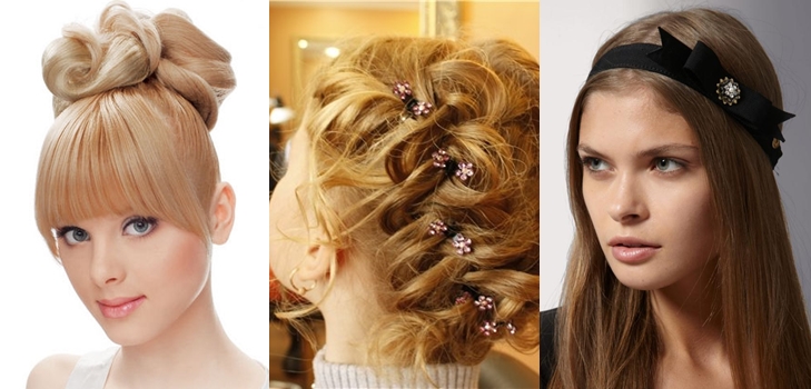 Hairstyles on a graduate to medium hair