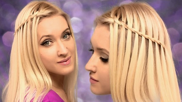 Braid braid on medium hair with a photo