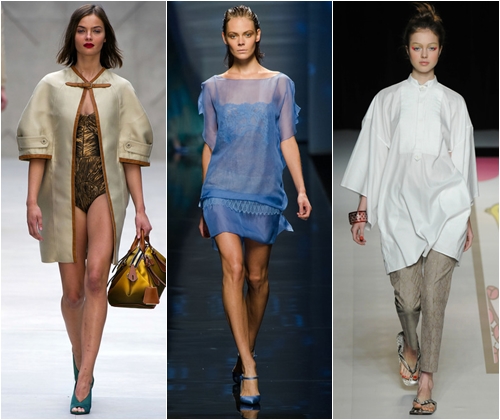Fashionable silhouettes spring-summer 2013