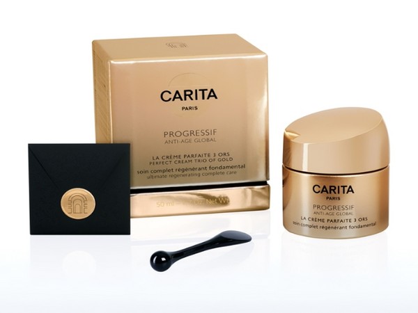 Secrets of youth: anti-aging novelties Carita Trio of Gold