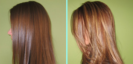Technique of 3D hair coloring: before and after photos