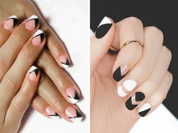 Triangular geometry - manicure trend-2016