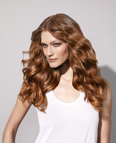 Beautiful styling on medium hair