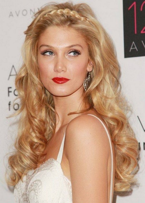 Evening hair styling for short