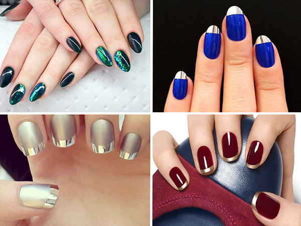 "Mirror" manicure - autumn trend-2016