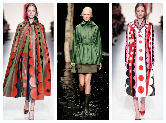 Stylish women's raincoats 2015. Actual trends of women's raincoats in 2015, photo