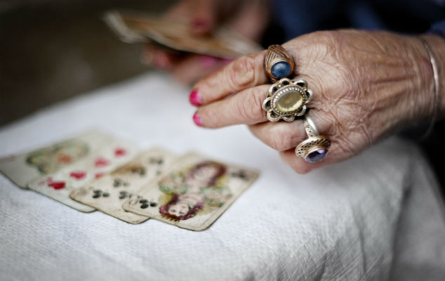 hands of a fortuneteller