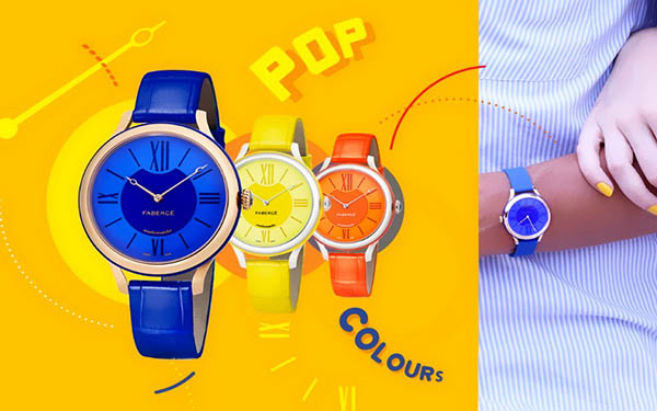 Fireworks colors: watch novelties Fabergé Flirt