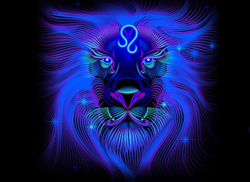 woman sign lion