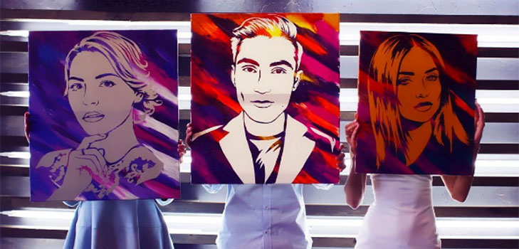 Idea for the holiday: an unusual picture Stick Art