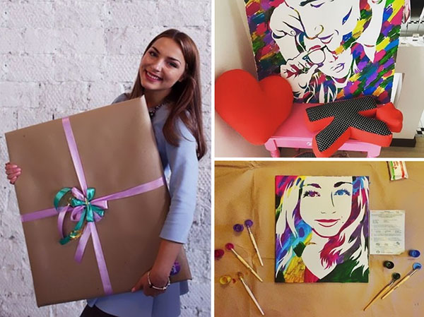 Idea for the holiday: an unusual picture Stick Art